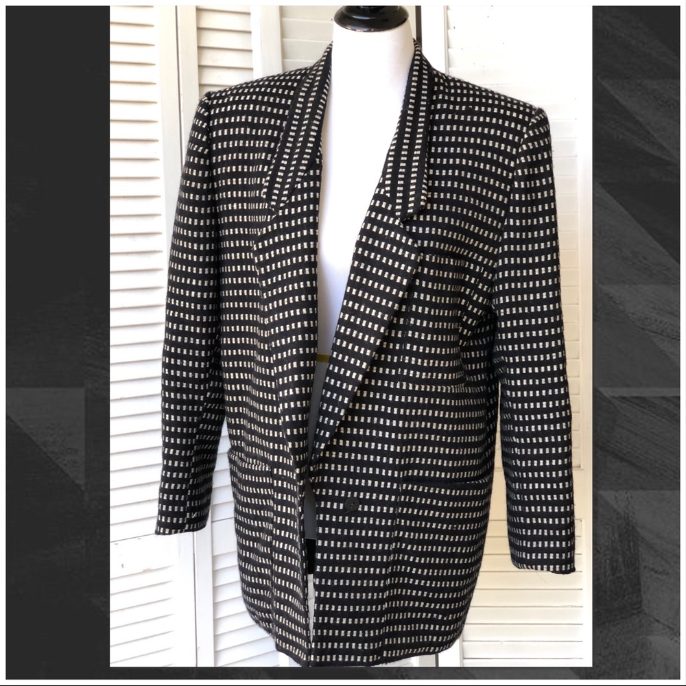 🍭Vintage Calvin Klein Oversized Wool Blazer Sz 10